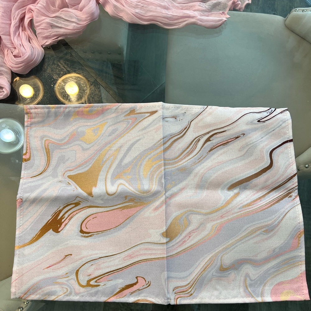 Pink Marble Table Mats🛍️ - Picture 3 of 4
